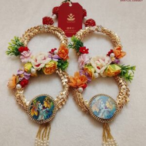 Floral Radha Krishna Hanging